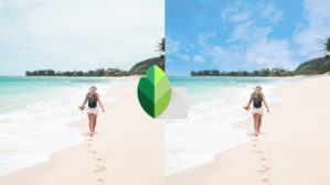 add sky to photo app snapseed tutorial