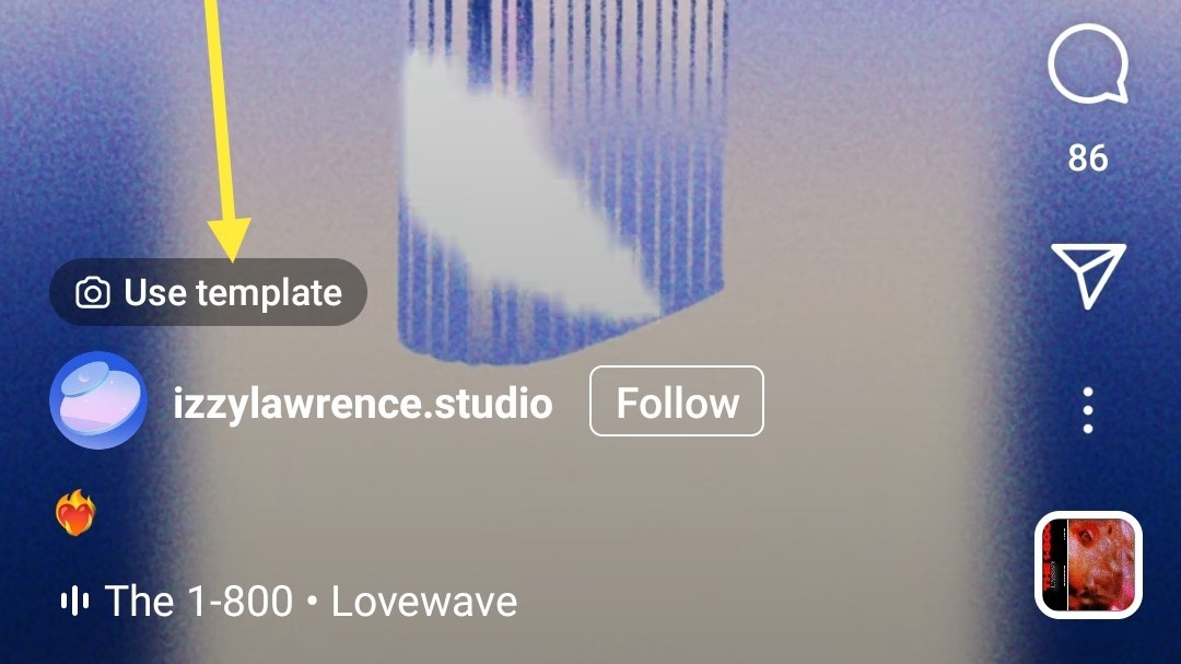 instagram reels template feature