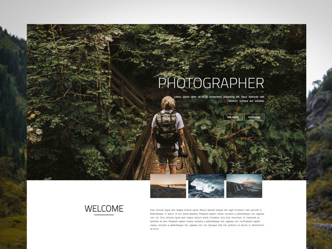 Photographer Portfolio Website by Saad Mahbub